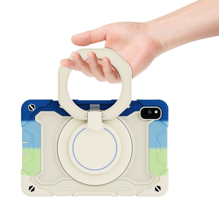 For Huawei MatePad 10.4 Armor Contrast Color Silicone + PC Tablet Case