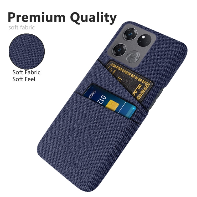 For OnePlus Ace Racing Cloth Texture Card Slot PC+Nylon Phone Case