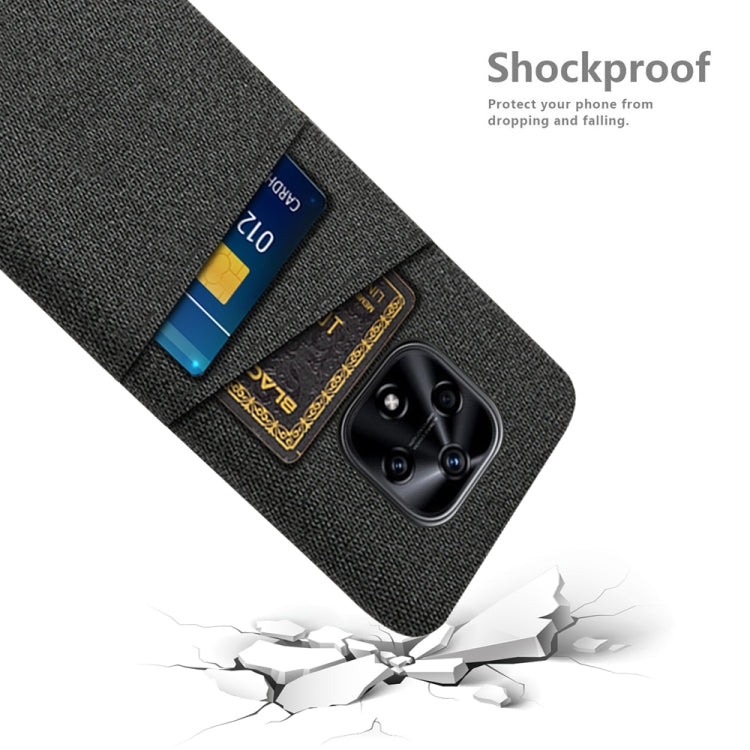 For Huawei nova 9z 5G Cloth Texture Card Slot PC+Nylon Phone Case