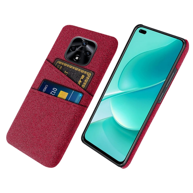 For Huawei nova 9z 5G Cloth Texture Card Slot PC+Nylon Phone Case
