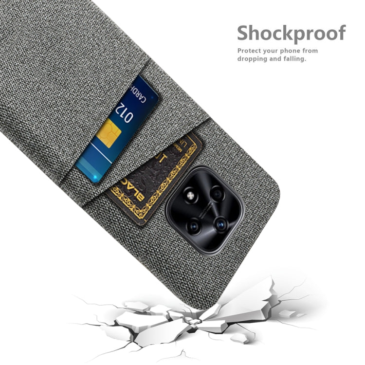 For Huawei nova 9z 5G Cloth Texture Card Slot PC+Nylon Phone Case