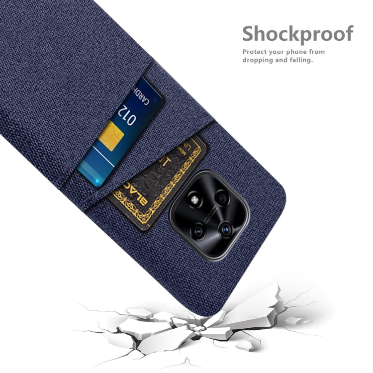 For Huawei nova 9z 5G Cloth Texture Card Slot PC+Nylon Phone Case