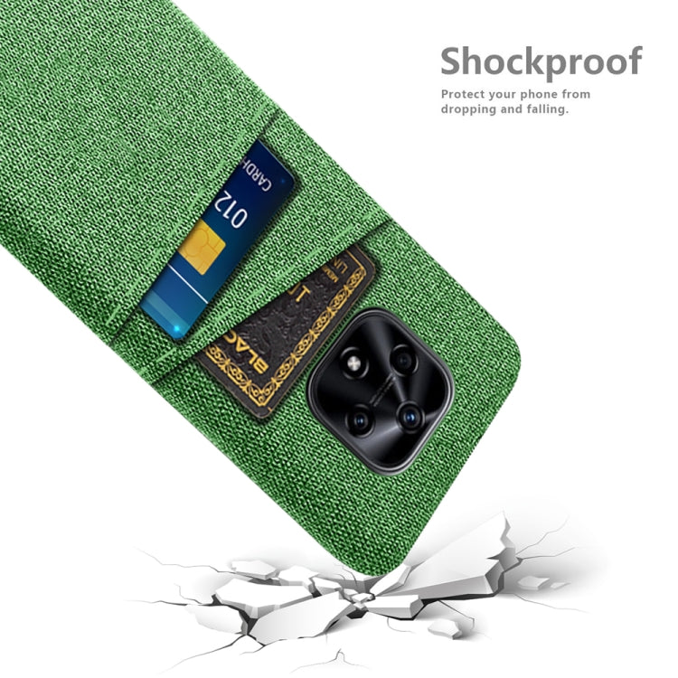 For Huawei nova 9z 5G Cloth Texture Card Slot PC+Nylon Phone Case