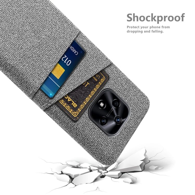 For Huawei nova 9z 5G Cloth Texture Card Slot PC+Nylon Phone Case