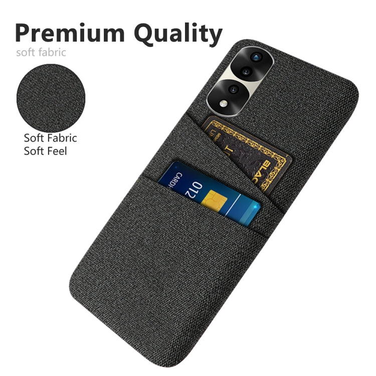 For Honor 70 Pro+ Cloth Texture Card Slot PC+Nylon Phone Case
