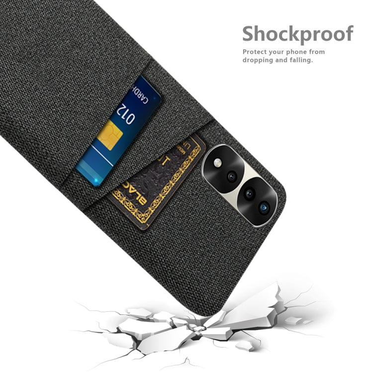 For Honor 70 Pro+ Cloth Texture Card Slot PC+Nylon Phone Case