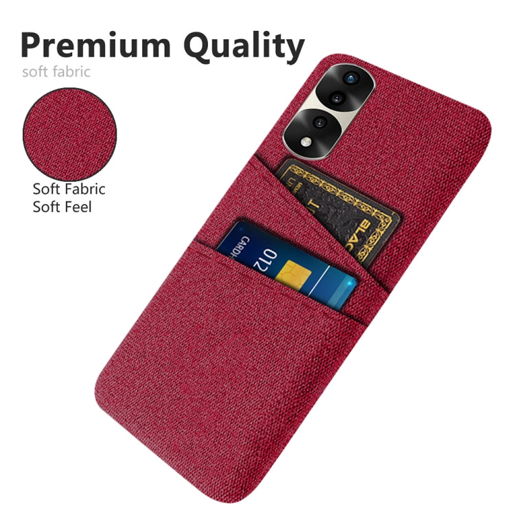 For Honor 70 Pro+ Cloth Texture Card Slot PC+Nylon Phone Case