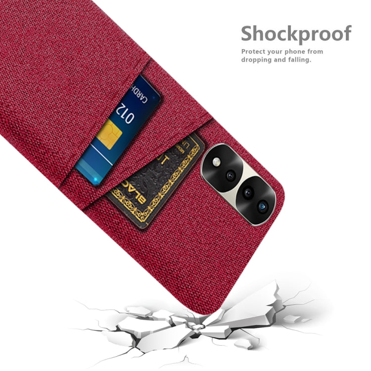 For Honor 70 Pro+ Cloth Texture Card Slot PC+Nylon Phone Case