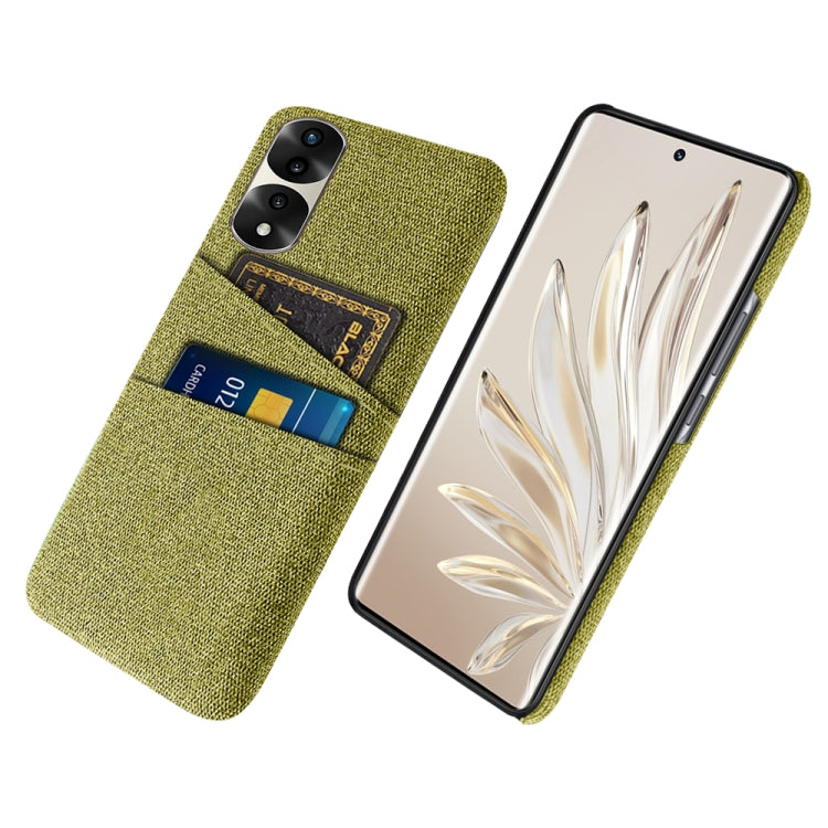 For Honor 70 Pro+ Cloth Texture Card Slot PC+Nylon Phone Case