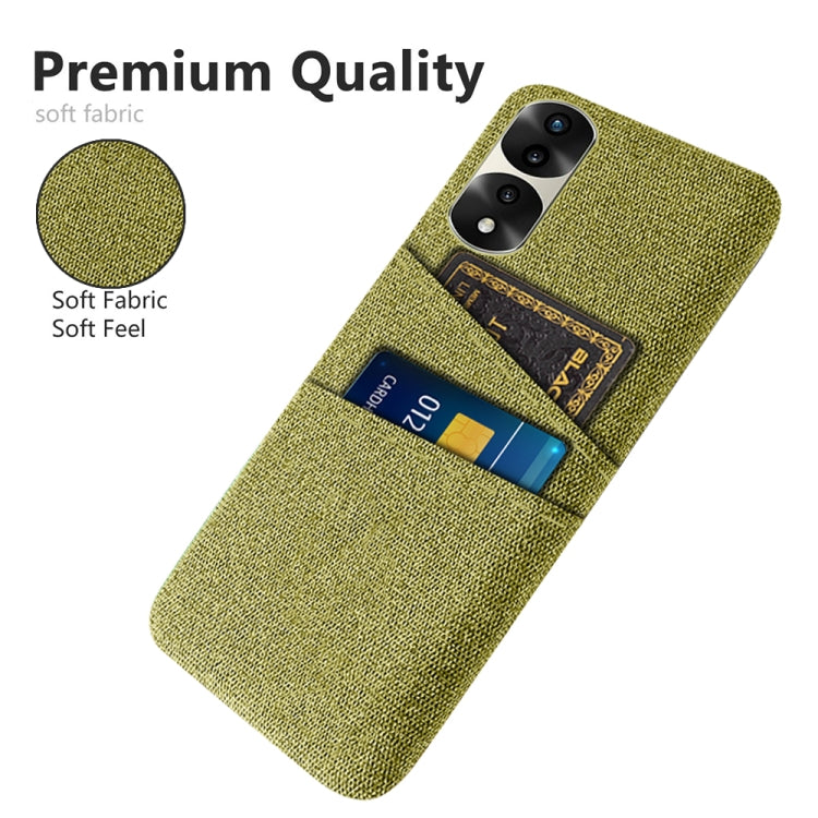 For Honor 70 Pro+ Cloth Texture Card Slot PC+Nylon Phone Case