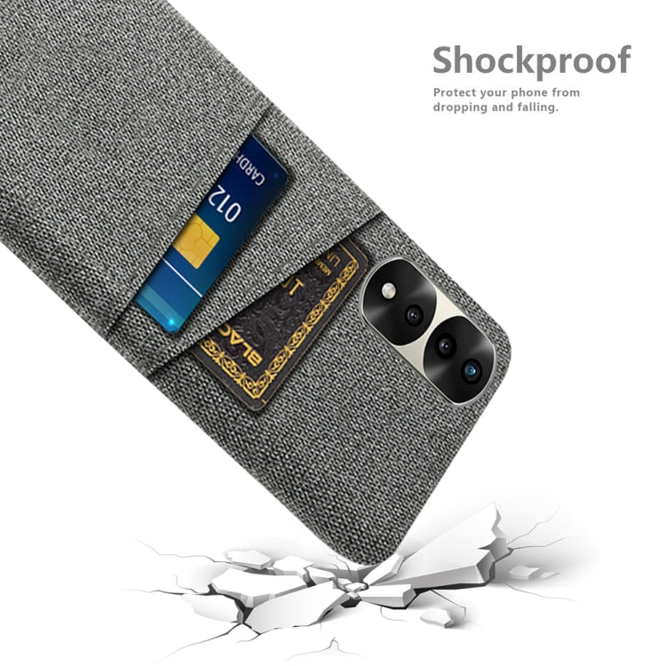 For Honor 70 Pro+ Cloth Texture Card Slot PC+Nylon Phone Case