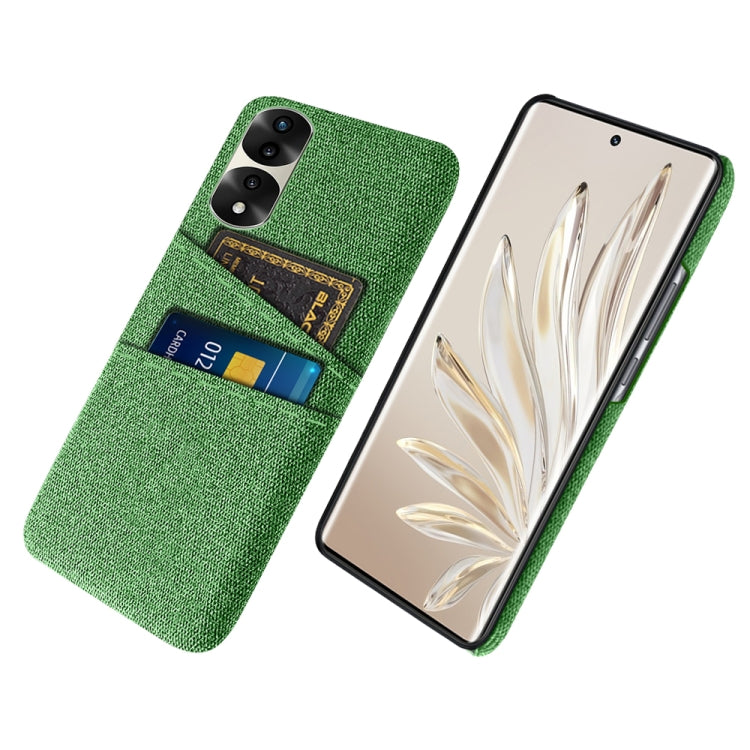 For Honor 70 Pro+ Cloth Texture Card Slot PC+Nylon Phone Case