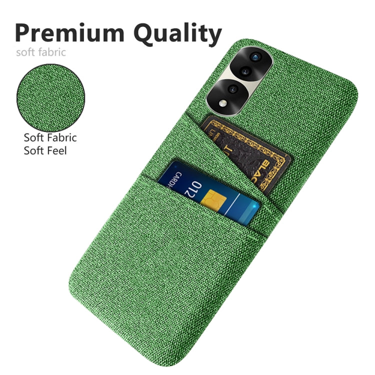 For Honor 70 Pro+ Cloth Texture Card Slot PC+Nylon Phone Case