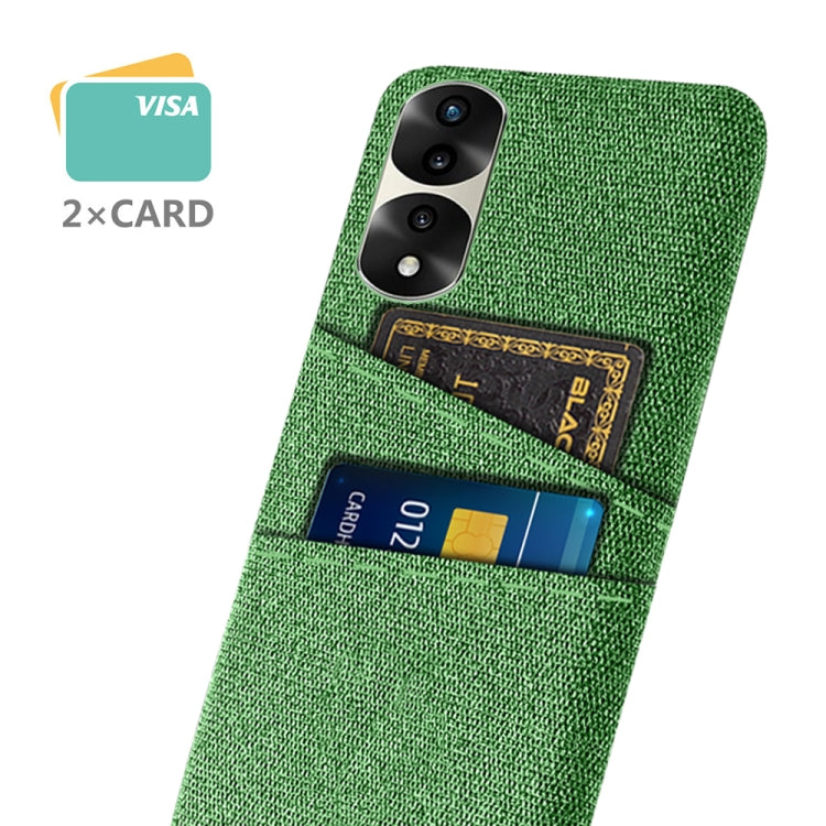 For Honor 70 Pro+ Cloth Texture Card Slot PC+Nylon Phone Case