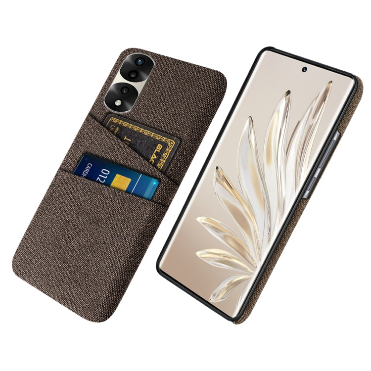 For Honor 70 Pro+ Cloth Texture Card Slot PC+Nylon Phone Case