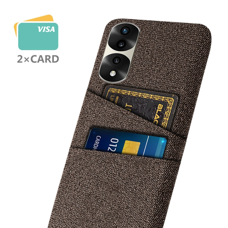 For Honor 70 Pro+ Cloth Texture Card Slot PC+Nylon Phone Case