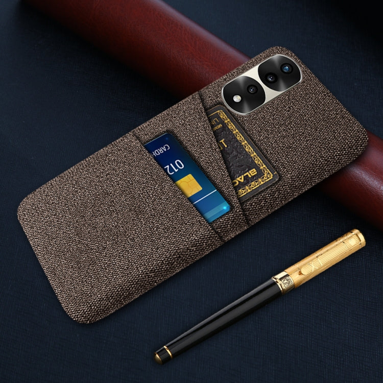 For Honor 70 Pro+ Cloth Texture Card Slot PC+Nylon Phone Case