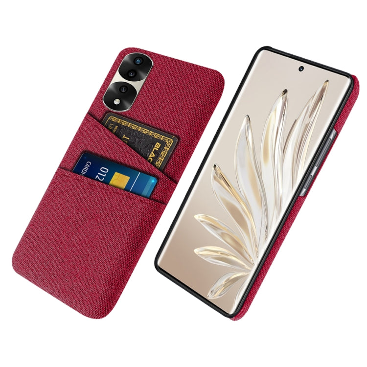 For Honor 70 Pro Cloth Texture Card Slot PC+Nylon Phone Case