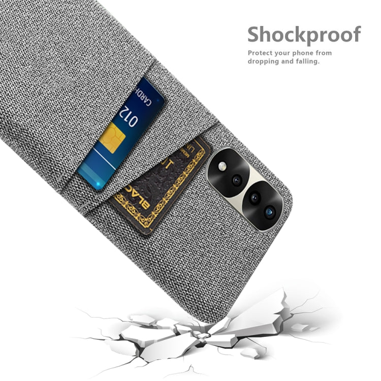 For Honor 70 Pro Cloth Texture Card Slot PC+Nylon Phone Case