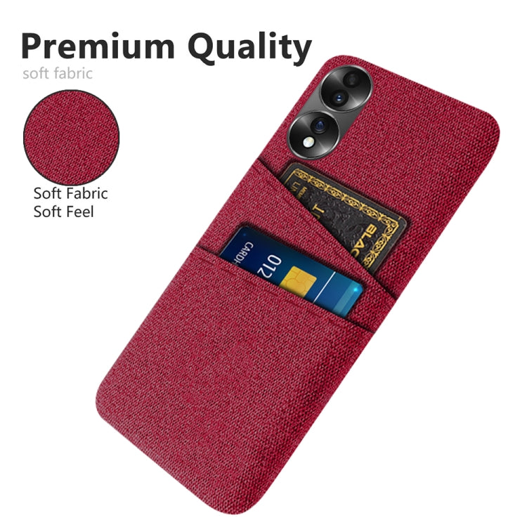 For Honor 70 Cloth Texture Card Slot PC+Nylon Phone Case