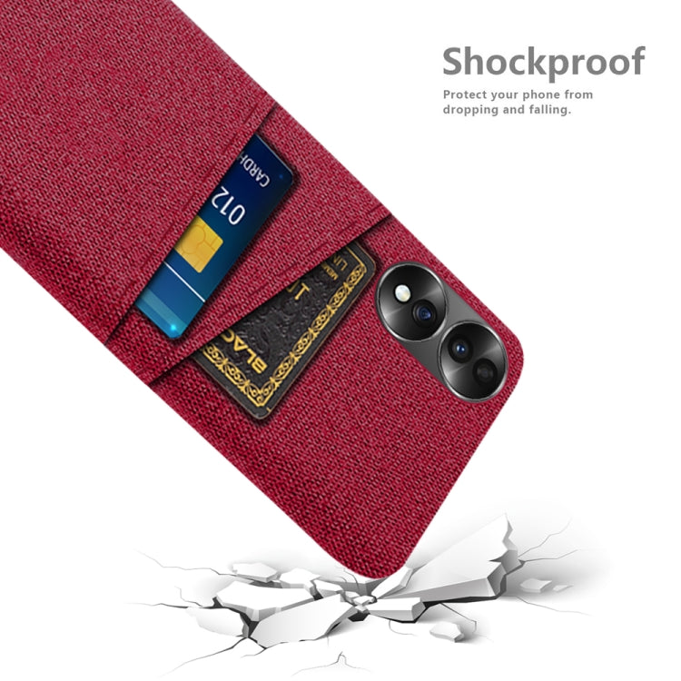 For Honor 70 Cloth Texture Card Slot PC+Nylon Phone Case