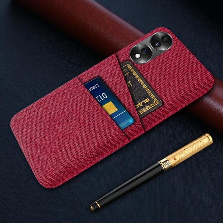 For Honor 70 Cloth Texture Card Slot PC+Nylon Phone Case