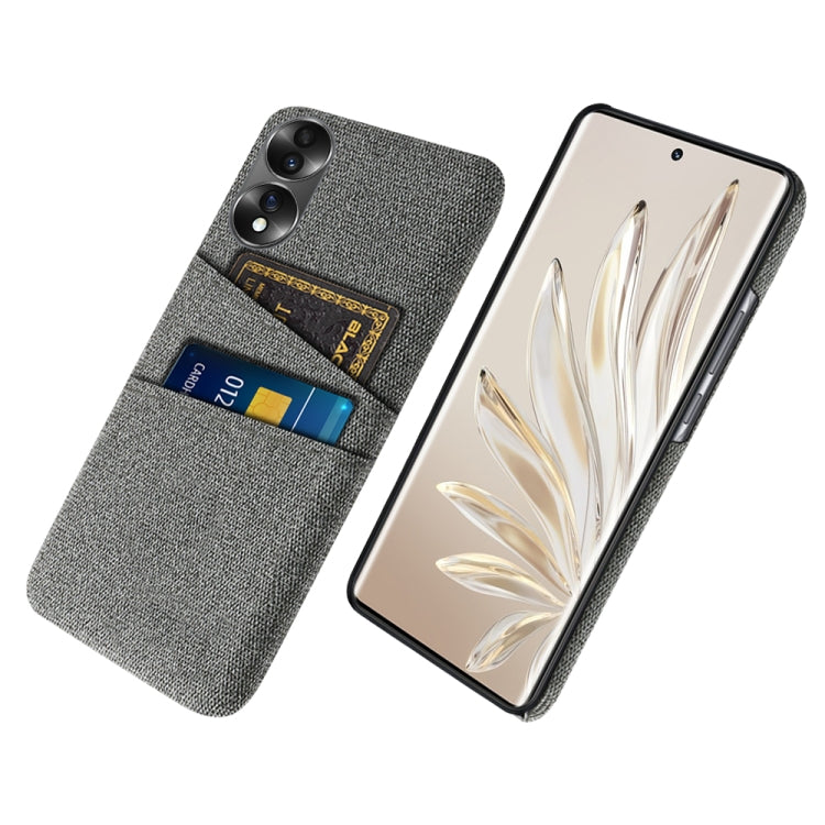 For Honor 70 Cloth Texture Card Slot PC+Nylon Phone Case