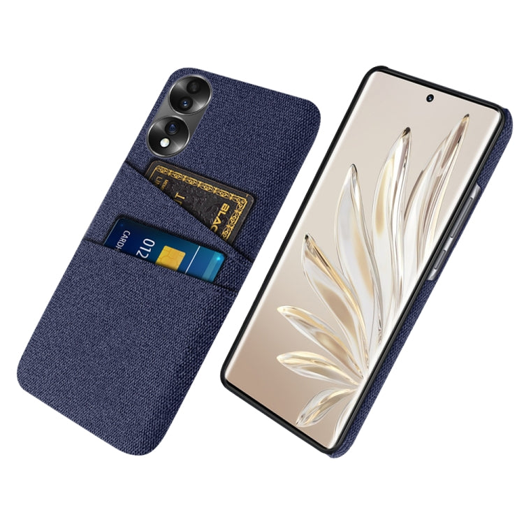 For Honor 70 Cloth Texture Card Slot PC+Nylon Phone Case