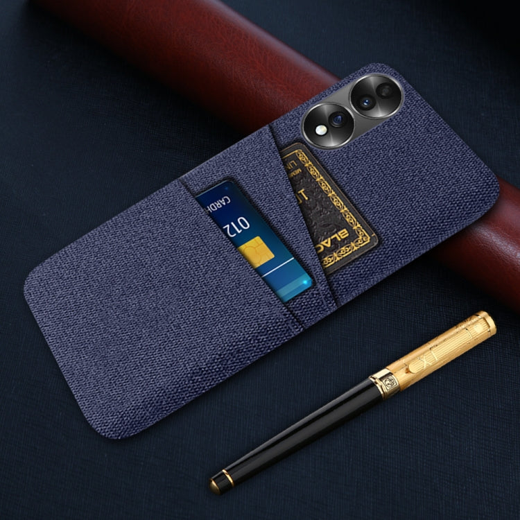 For Honor 70 Cloth Texture Card Slot PC+Nylon Phone Case