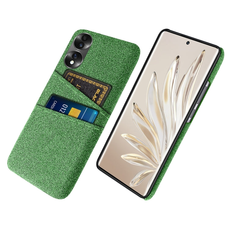 For Honor 70 Cloth Texture Card Slot PC+Nylon Phone Case