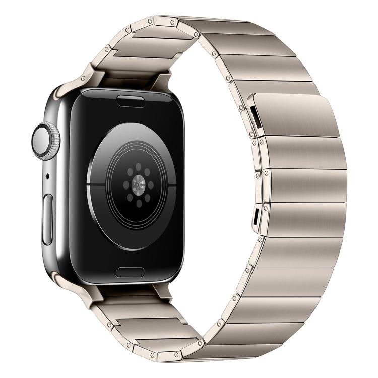 Magnetic Steel Watch Band For Apple Watch Series 9&8&7 41mm / SE 3&SE 2&6&SE&5&4 40mm / 3&2&1 38mm  - Starlight