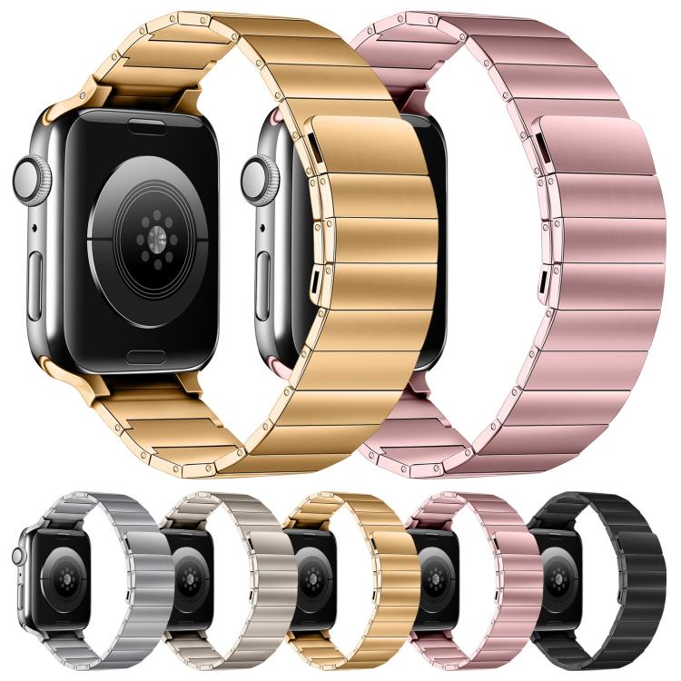 Magnetic Steel Watch Band For Apple Watch Ultra 49mm&Watch Ultra 2 49mm / Series 9&8&7 45mm / SE 3&SE 2&6&SE&5&4 44mm / 3&2&1 42mm  - Starlight