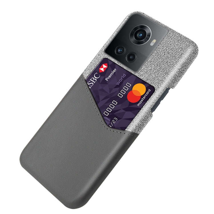 For OnePlus Ace Racing Cloth Texture Card Slot PC + PU Phone Case