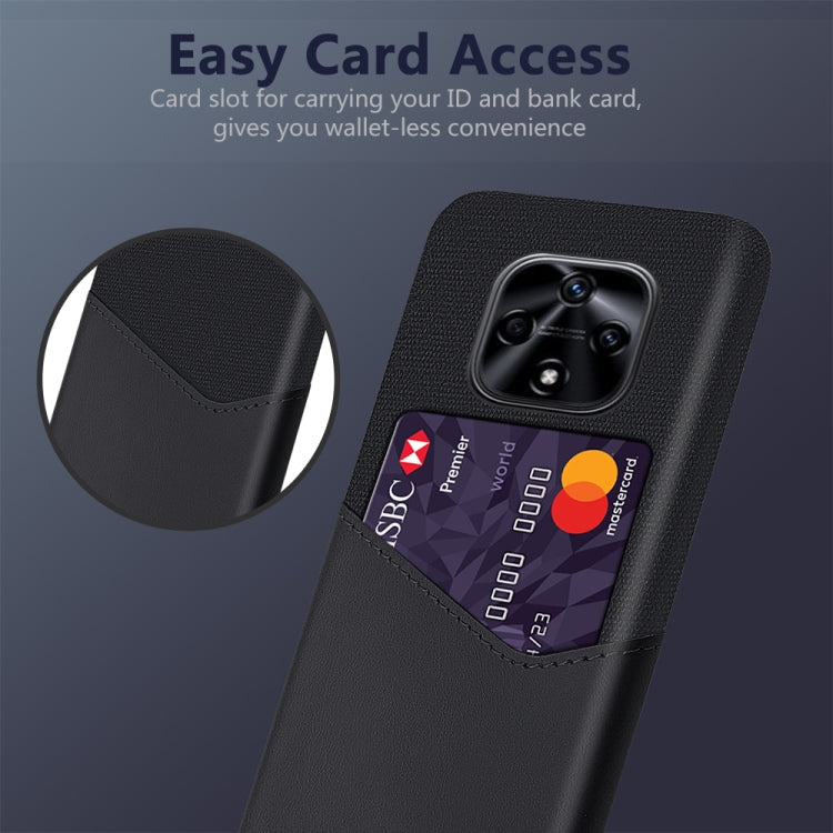 For Huawei nova 9z 5G Cloth Texture Card Slot PC + PU Phone Case