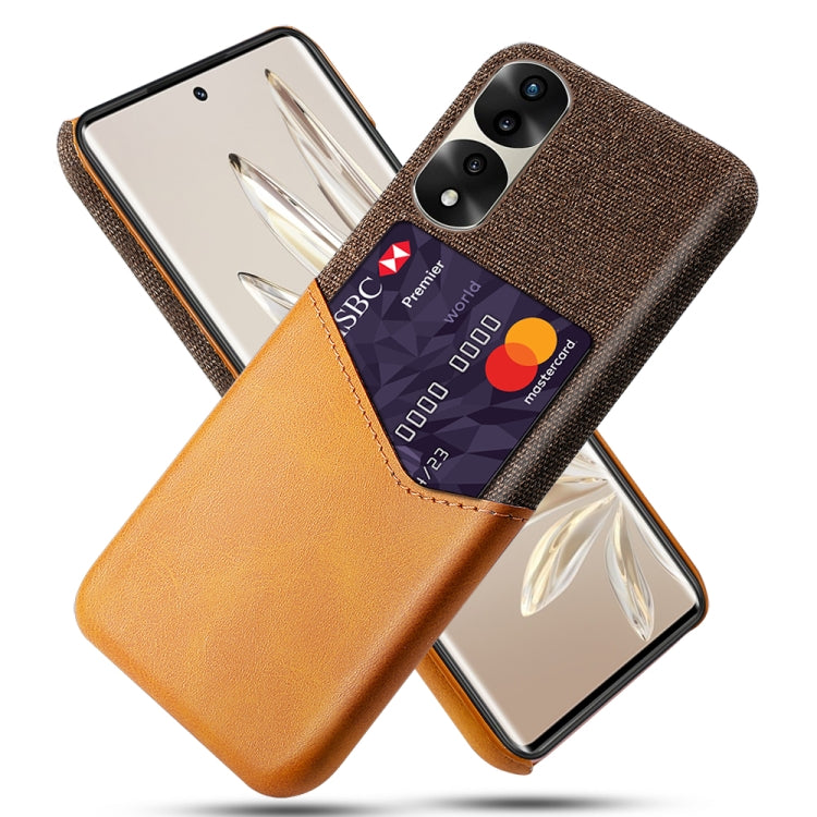 For Honor 70 Pro+ Cloth Texture Card Slot PC + PU Phone Case