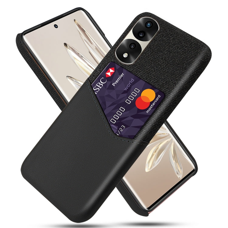 For Honor 70 Pro+ Cloth Texture Card Slot PC + PU Phone Case