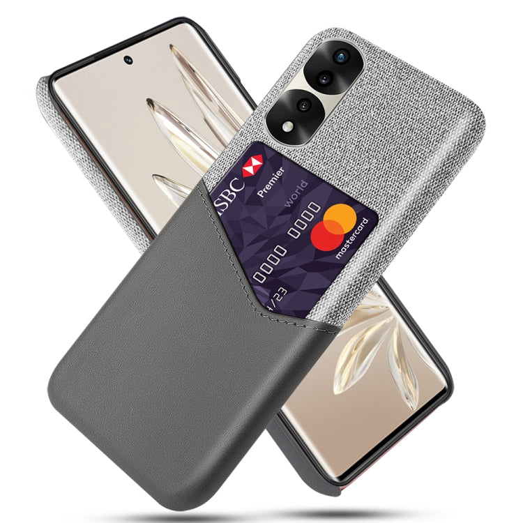 For Honor 70 Pro Cloth Texture Card Slot PC + PU Phone Case