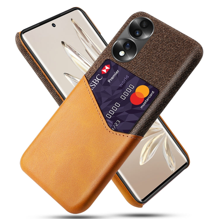For Honor 70 Cloth Texture Card Slot PC + PU Phone Case