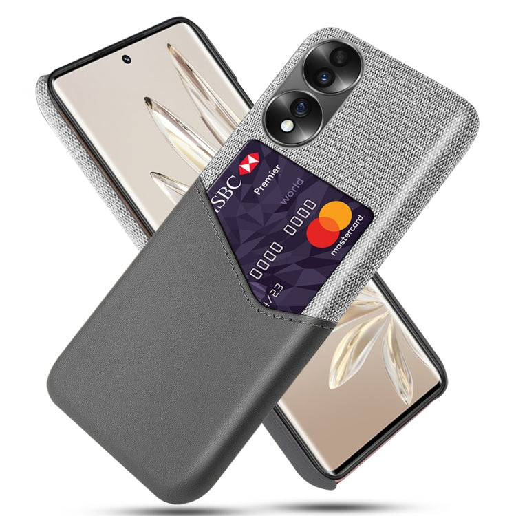 For Honor 70 Cloth Texture Card Slot PC + PU Phone Case