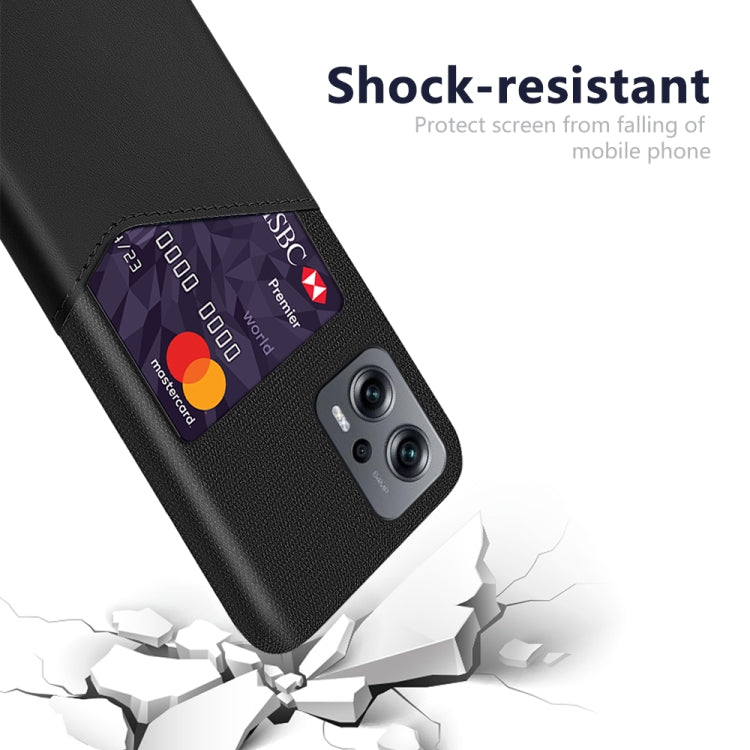 For Xiaomi Redmi Note 11T Pro+ Cloth Texture Card Slot PC + PU Phone Case