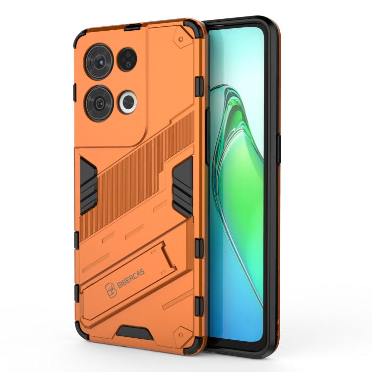 For OPPO Reno8 Pro Punk Armor 2 in 1 PC + TPU Shockproof Phone Case with Invisible Holder