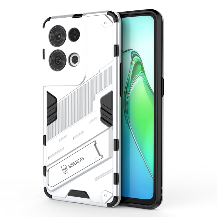 For OPPO Reno8 Pro Punk Armor 2 in 1 PC + TPU Shockproof Phone Case with Invisible Holder