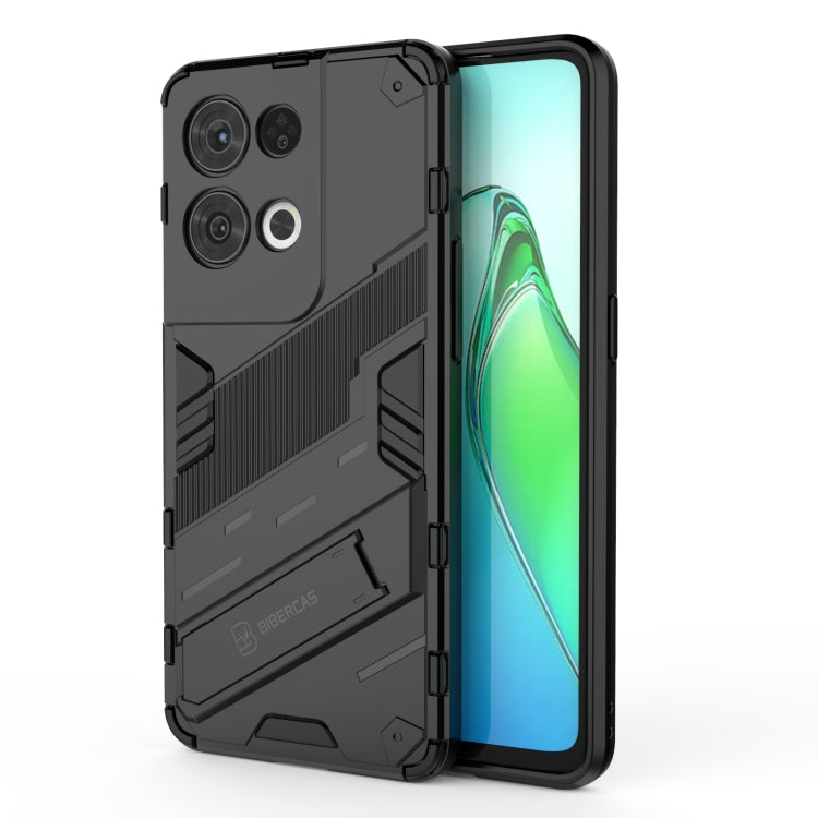 For OPPO Reno8 Pro Punk Armor 2 in 1 PC + TPU Shockproof Phone Case with Invisible Holder