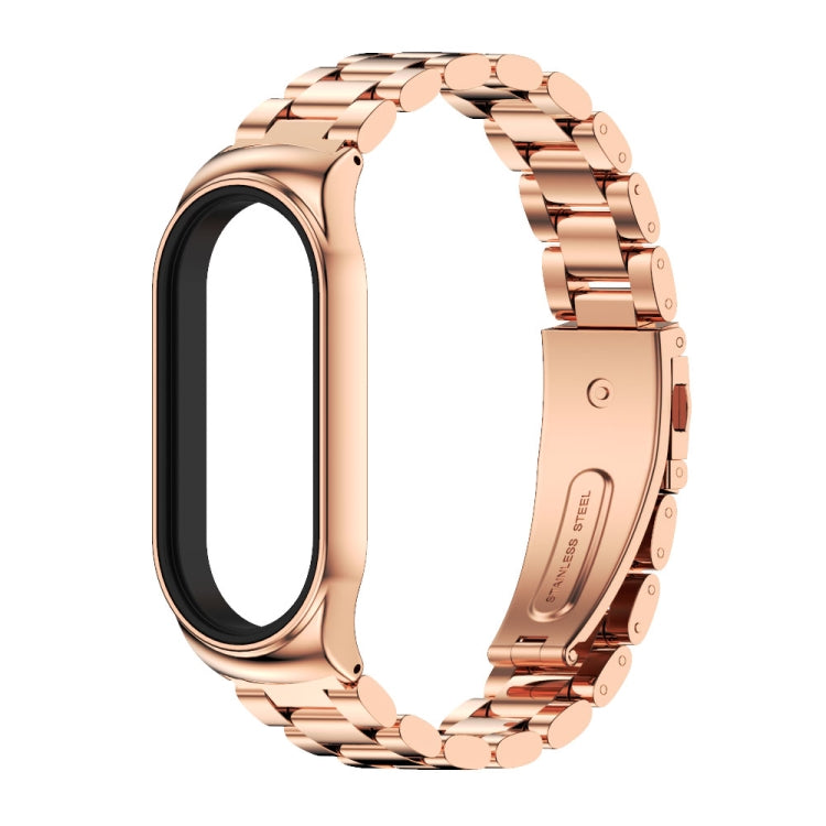 For Xiaomi Mi Band 7 / 7 NFC MIJOBS CS Three-Bead Metal Stainless Steel Watch Band