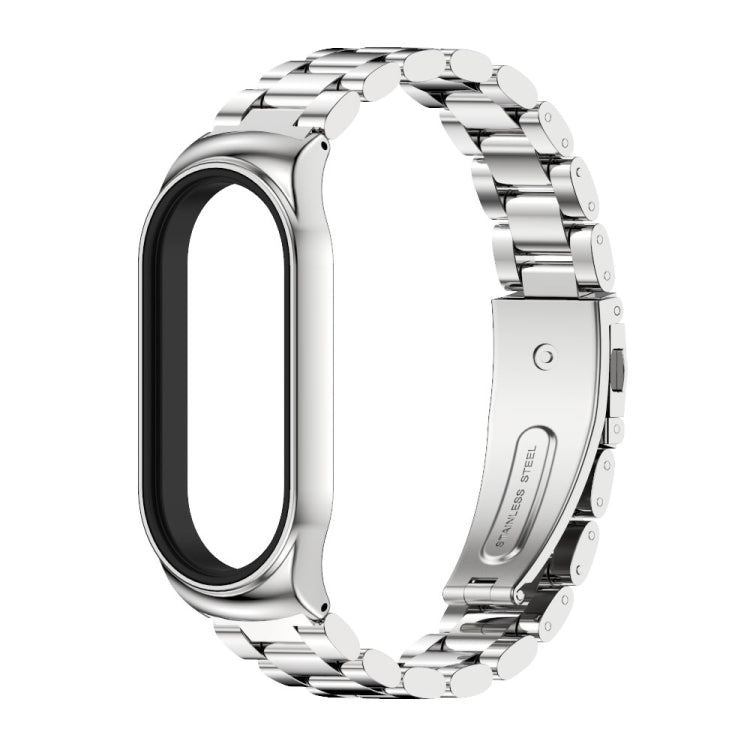 For Xiaomi Mi Band 7 / 7 NFC MIJOBS CS Three-Bead Metal Stainless Steel Watch Band