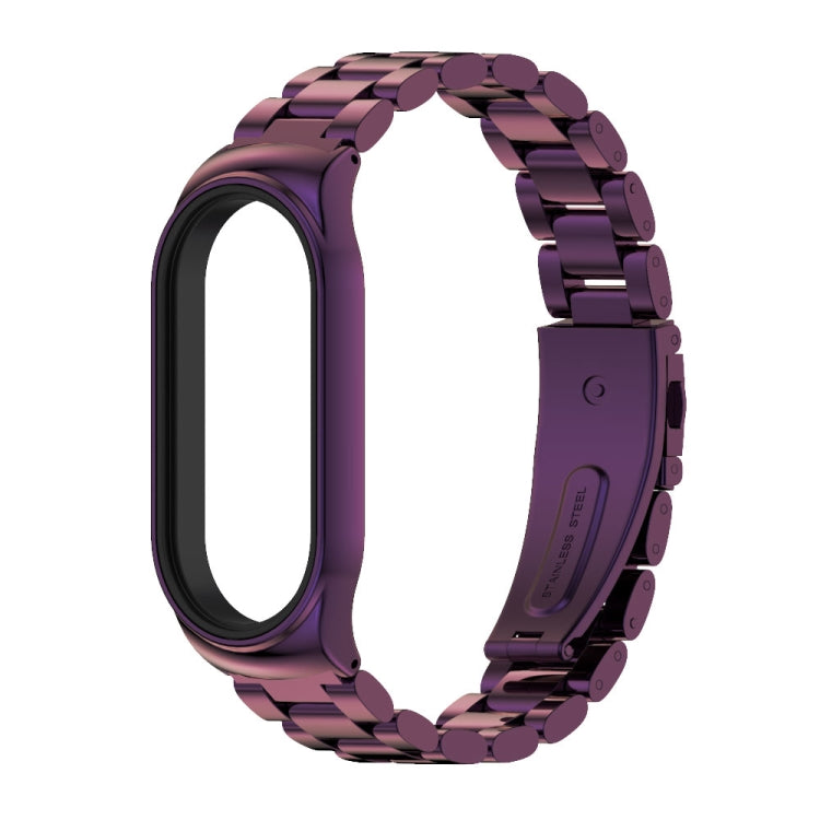 For Xiaomi Mi Band 7 / 7 NFC MIJOBS CS Three-Bead Metal Stainless Steel Watch Band