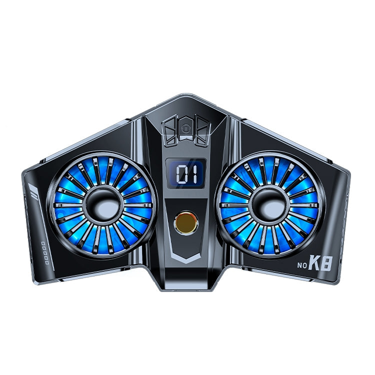 K8 Twin Turbo Semiconductor Mobile Phone Dedicated Back Clip Radiator(Gun Color)