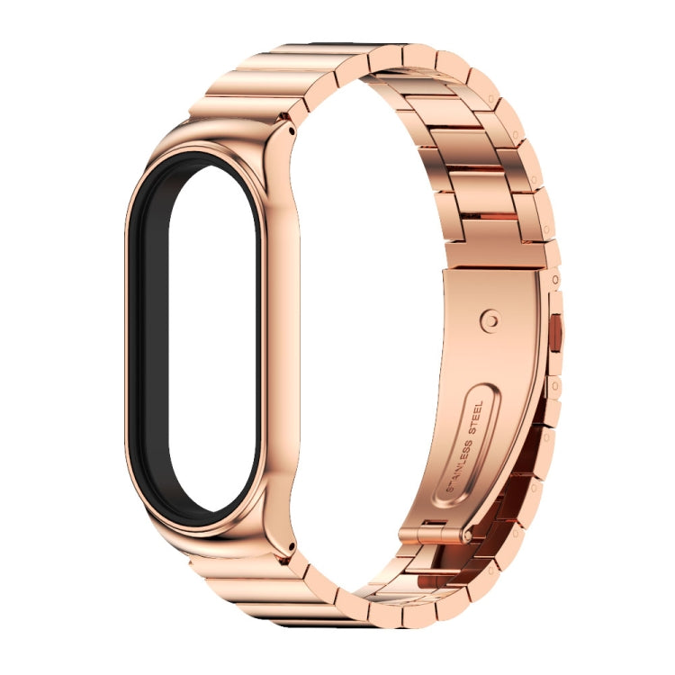 For Xiaomi Mi Band 7 / 7 NFC MIJOBS CS Bamboo Joint Metal Stainless Steel Watch Band