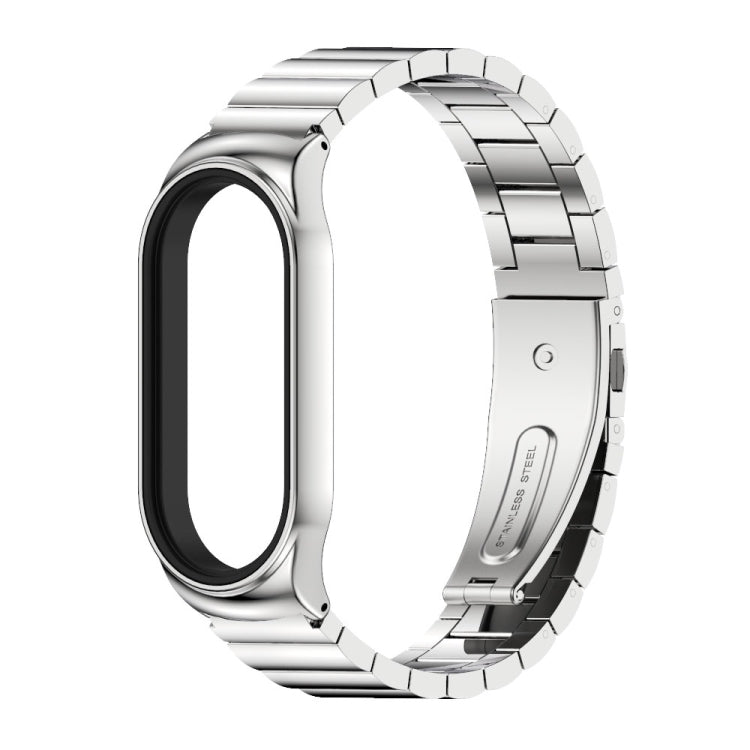 For Xiaomi Mi Band 7 / 7 NFC MIJOBS CS Bamboo Joint Metal Stainless Steel Watch Band