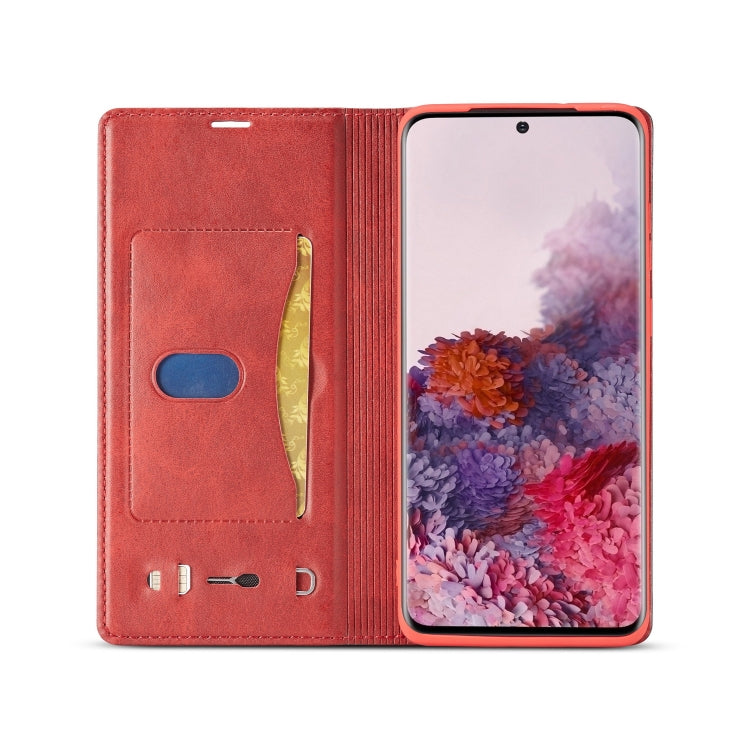 For Galaxy S20+ LC.IMEEKE LC-001 Series PU + TPU Color Matching Frosted Horizontal Flip Leather Case with Holder & Card Slot